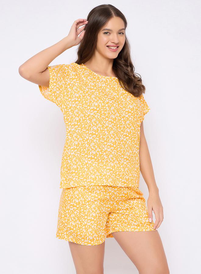Clovia Animal Print Top and Shorts Set - Image 5
